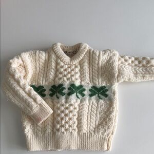 Blarney Woollen Mills Kids Shamrock Sweater, Size 1-2Y